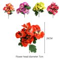 thumbnail image 4 of 5 uds simulación de flor falsa pensamiento de cinco puntas flor de seda creativa para el hogar decoración de flores artificiales planta verde artificial, 4 of 5