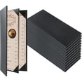 thumbnail image 1 of Fundas para menú FLKQC de piel sintética con 4 vistas, paquete de 10, color negro, 1 of 6