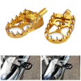 thumbnail image 4 of Langgg Motorcycle Front Driver Footrests Footpegs for Harley XL883 2007-2010 Golden, 4 of 8