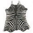 thumbnail image 2 of Handpicked Hacienda Zebra Print Cowhide Leather Rug (5' x 7'), 2 of 3