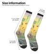 thumbnail image 2 of Naloa Flower Butterfly Skull Couple Thigh High Socks Extra Long Stretchy Sock Women Over Knee High Opaque Stocking Daily Wear, 2 of 6