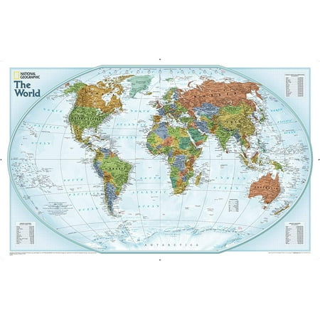 National Geographic Printable Maps National Geographic World Explorer Wall Map - 32 X 20 Inches - Art Quality  Print | Walmart Canada