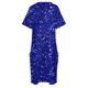 thumbnail image 4 of Royal Blue Sparkly Glitter Confetti Loose Pocket Dress dress summer women's luxury party dress korean style, 4 of 6