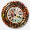 thumbnail image 1 of Designart 'People and Time Acrylic Painting ' Industrial wall clock, 1 of 6