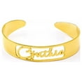 thumbnail image 2 of Personalized Cut-Out Script Name Bangle, 2 of 2