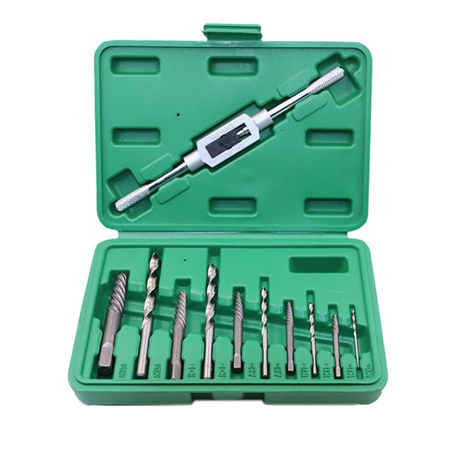 10Pc Damaged Screw Remover Kit – Hex Head Easy Out Bolt & Stud Extractor – Alloy Steel – EEEKit