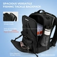 thumbnail image 3 of KastKing Medium Fishing Tackle Daily Backpack, Large Storage Water-resistant Fishing Bag Store Gear and Equipment-Black, 3 of 7