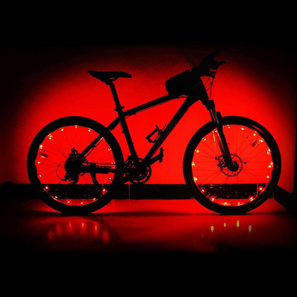 LED Bicycle Spoke Wheel Safety Light Cycling Push Bike BMX Mountain Bike Sport 