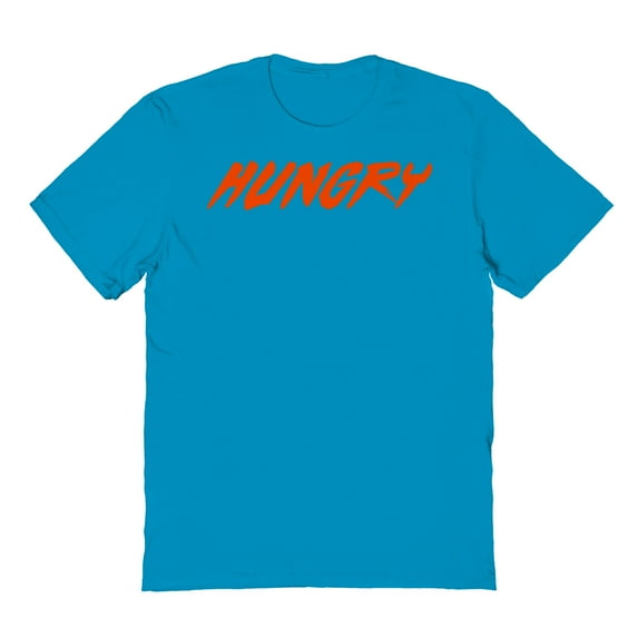 Hungry Humor Graphic Tropical Blue Men's Cotton T-Shirt