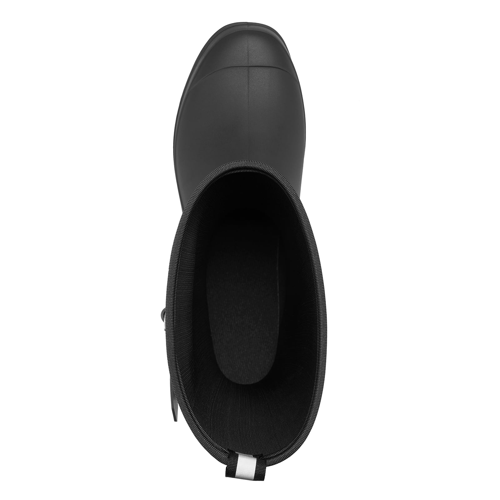 SMILIN Wellington Wide Calf Rubber Rain Boots for Women Black Size 8
