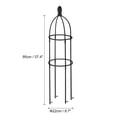 thumbnail image 2 of Planta Soporte Jaula, Plástico Maceta Floral Soportes Bricolaje Trepa Enrejado para Jardín Tallo Vid, Negro, 2 of 5