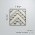 thumbnail image 3 of Ekena Millwork 11 3/8"W x 11 3/8"H x 3/8"T Small Gilcrest Decorative Fretwork Wood Wall Panels, Alder, 3 of 3
