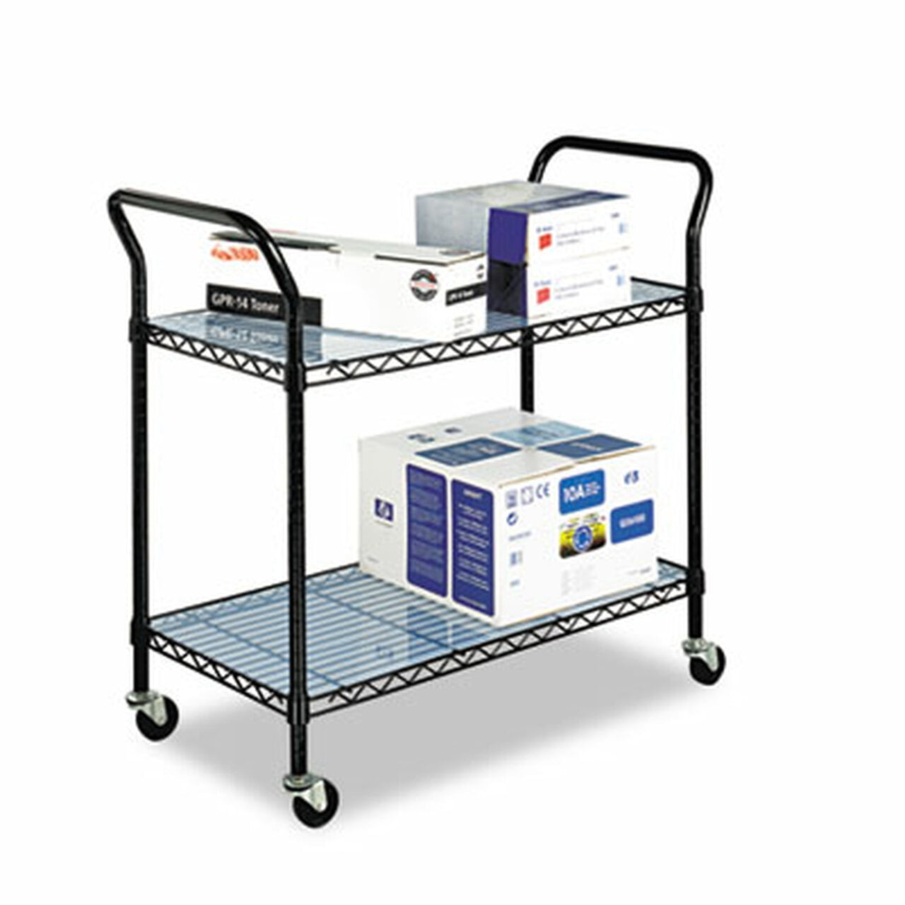 Safco Wire Utility Cart in Black Safco Wire Utility Cart in Black