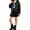 C Black, variant on ITSAME Girls Faux Leather Motorcycle Jacket Zip Up Long Sleeve Casual Outerwear with Belt Size 9