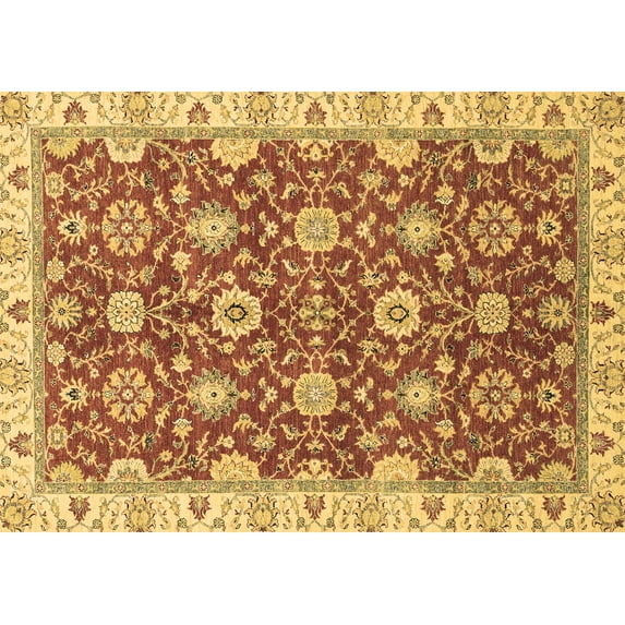 Ahgly Company Indoor Rectangle Oriental Brown Traditional Area Rugs, 8' x 12'