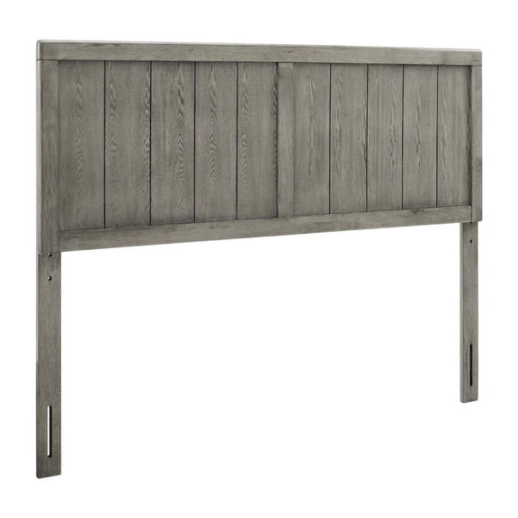 Wood King Headboard with Sturdy Construction and Classic Design for Bedroom