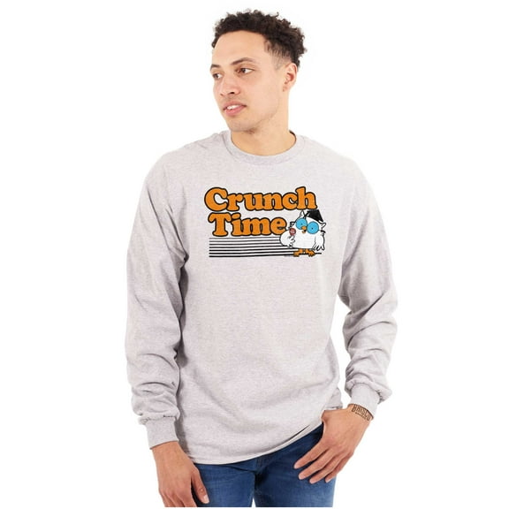 Mr. Owl Crunch Time Tootsie Pop Funny Long Sleeve TShirt Men Women Brisco Brands S