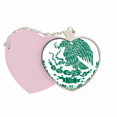 thumbnail image 1 of Emblema nacional país México Bolsa de viaje Mirror maquillaje corazón rosa, 1 of 4