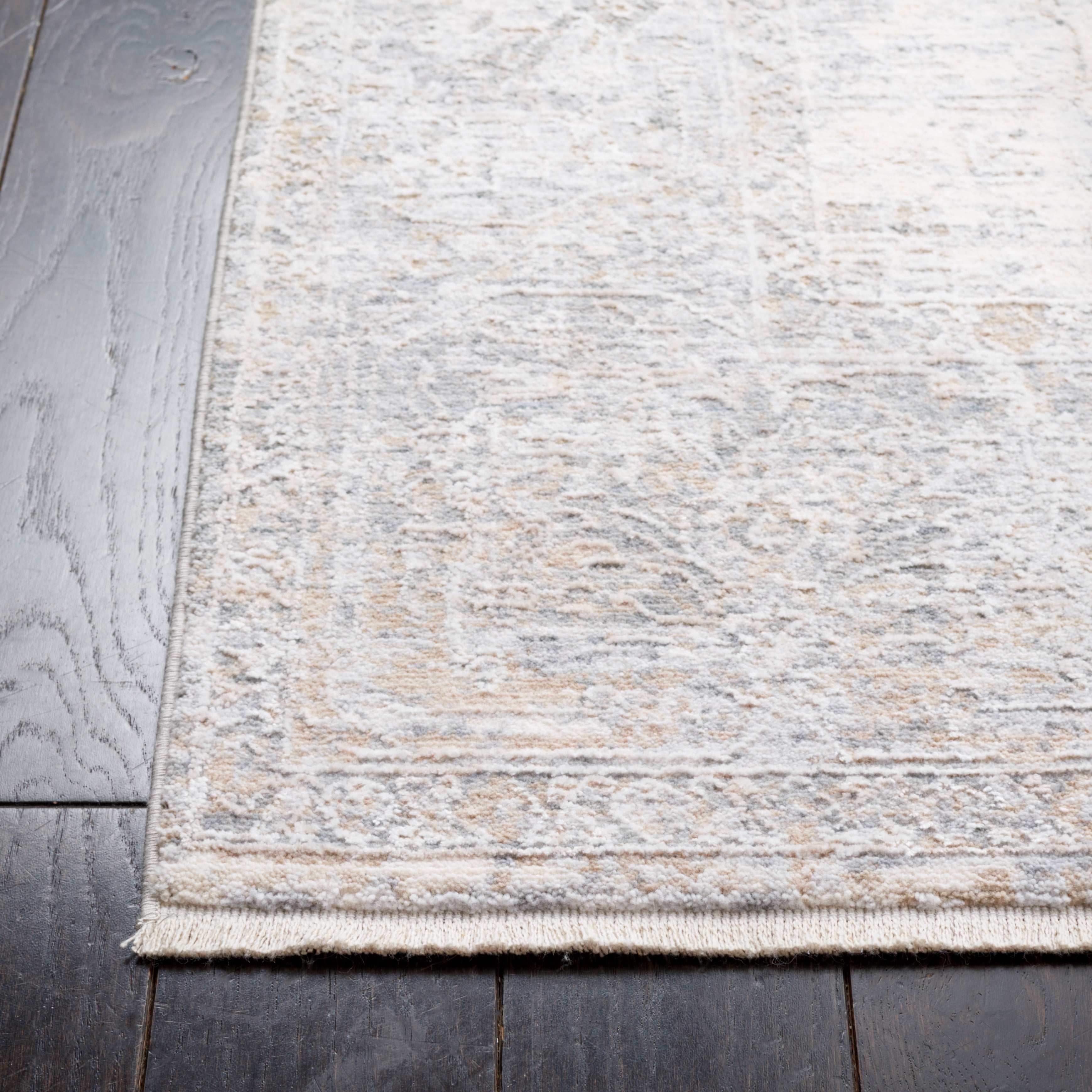 SAFAVIEH Marmara Bristol Oriental Runner Rug, Beige/Grey Blue, 2' x 8'