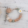thumbnail image 3 of Flower Pacifier Clip with Silicone Bead and Lollipop Design Secure Hold for Babies Ideal Birthday Present, 3 of 3