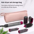 thumbnail image 5 of Bolsa De Almacenamiento Para Rizador De Pelo Organizador De Secador De Pelo Resistente Al Desgaste Organizador De Cuero Impermeable Bolsa Con Cremallera Para Dyson Airwrap Styler Complete Advancent HA018184-00, 5 of 5