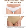thumbnail image 4 of CICKEE Cache-Orteils Camel Réutilisable Imperméable Sans sous-Vêtements Pack Cache-Orteils Camel en Silicone Étanche pour Femmes - 4 Pack Nude, 4 of 8