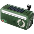 thumbnail image 1 of Radio Meteorológica Solar con Manivela, Linterna para Exteriores, Panel Solar, Banco de Energía, Radio de Emergencia AM/FM/NOAA, Herramienta de Supervivencia., 1 of 5