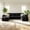 Black, variant on ReeQuo 132.5" Oversized Boneless Sofa, U-Shaped Sectional Sofa Modular Cloud Couch with Deep Seating, No Assembly Required, Black Corduroy