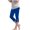 Blue, variant on KAUOD Girls Bottoms 𝗖apris Leggings Cotton Stretchy Yoga Cropped Pants Teen Kids Skinny Tights Straight High Waist Sweatpants