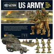 Warlord Games Bolt Action Miniatures - Bolt Action Us Army Starter Set by Wargames Delivered. 28mm WWII Miniature Models and Tank Model for Miniature Wargaming