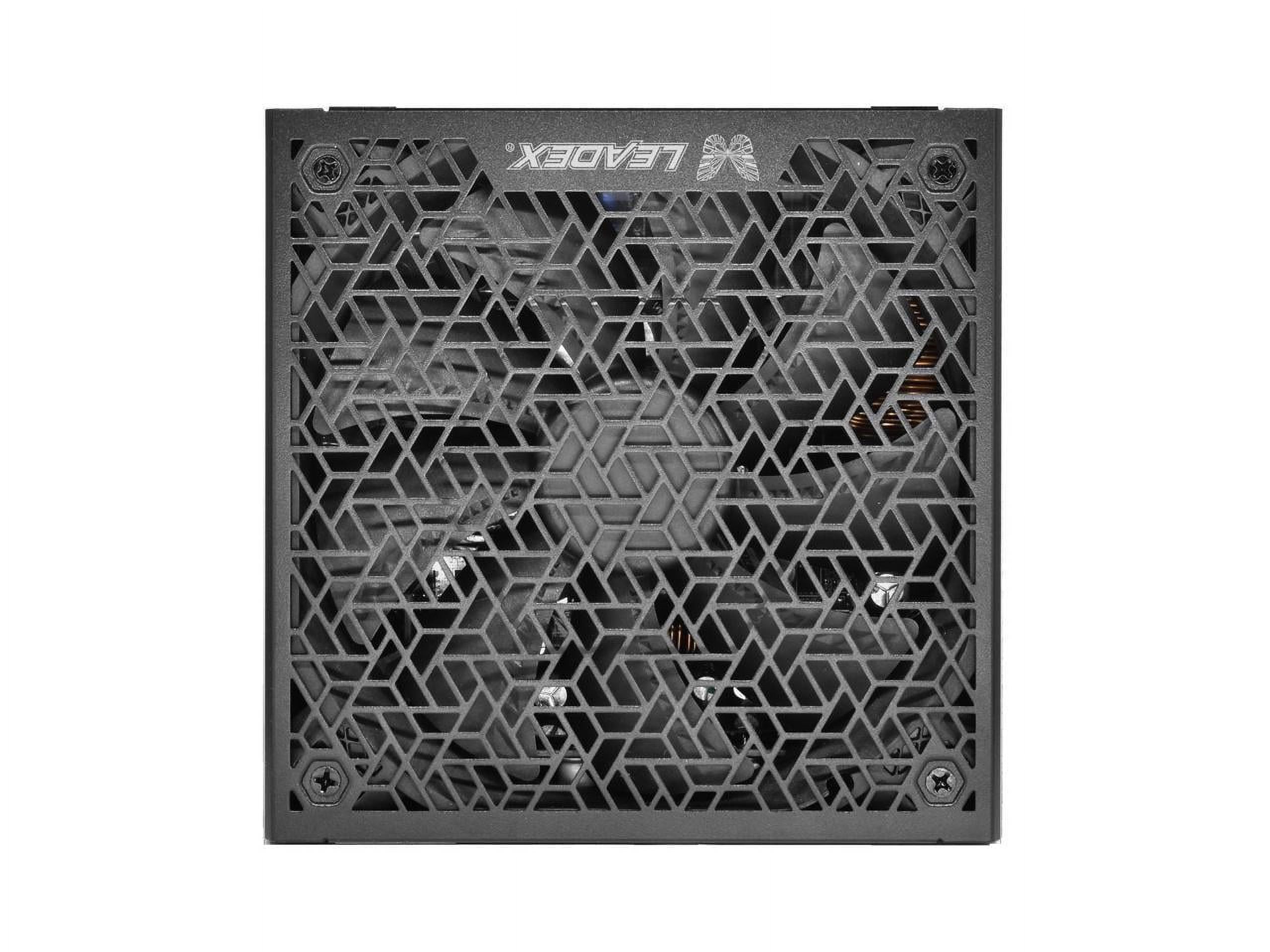 Super Flower Leadex VII XG 850W 80+ Gold, Cybenetics Platinum, Full Modular, ATX 3.1 & PCIe 5.1, W/12VHPWR Cable (2x8pin - 16pin native cables) , Power Supply, FDB Fan, SF-850F14XG, Black version
