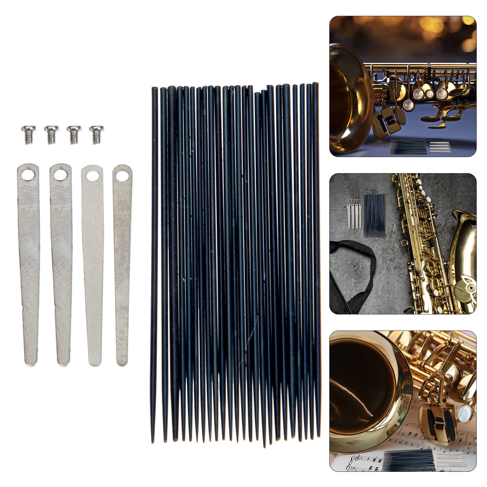 Tineasur 1Set Compact Saxophone Parts with Thinner Reed Tip and High Elasticity for Clear Sound