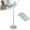 Purple, variant on 2026 Upgraded Zero Touch Snap Grip Mini Mop, Cloth Changing Mini Mop with Automatic Hands Free Push Pull Handle, 360 Rotating Head, Includes 6 Cleaning Cloths for Bathroom and Kitchen