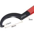 thumbnail image 3 of Llave inglesa tipo C de 2 uds para portabrocas sin llave de torno CNC APU13, con mango antideslizante rojo, 3 of 4