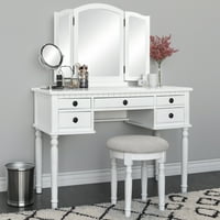 Vanities Bedroom Makeup Product Image Best Choice Products Bedroom Makeup Cosmetic Beauty Vanity Hair Dressing Table Set W Tri