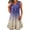 Purple, variant on Elvqul Midi Dresses for Women Red Knee Length Print Summer Henley A-line Dress Sleeveless