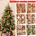 thumbnail image 4 of Christmas Gingerbread Man Wooden Pendants Xmas Tree Hanging Oranment 2024 Noel Navidad Decorations for Home New Year Kids Gift, 4 of 5