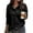 01# Black, variant on Fall Womens Oversized Sweatshirt Button Up Comfy Pullover Sweatshirt Complexion S