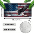 thumbnail image 2 of 1 Pcs 2D Flat License Plate Covers & Frames, American Eagle For Decorative Front, Waterproof For Decoration Aluminum License Plate Covers & Frames Cover For Men Women, 12" X 6", 2 of 7
