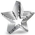 thumbnail image 1 of Juego de cortadores de galletas de estrella de 6 piezas, cortador de estrella de cinco puntas de acero inoxidable, cortador de galletas en forma de estrella, moldes para galletas, 1 of 5