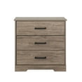 thumbnail image 6 of Prepac Rustic Ridge Farmhouse Nightstand Bedside Table, Brown Nightstand for Bedroom, End Table with 3 Drawers 16.25"D x 27.5"W x 26.75"H, DDNR-1603-1, 6 of 12