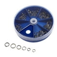 thumbnail image 1 of Doble Snap Loop Pescar s de División, Señuelos de Pesca de Servicio Tackle Conector de Sólido con Storange Box - Paquete de 105 Soledad señuelo, 1 of 7