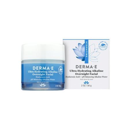 Derma E Ultra Hydrating Alkaline Overnight Facial, 2 oz
