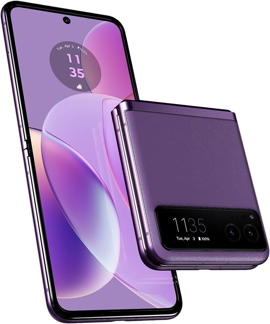 Motorola razr 5G 128GB Smartphone (Unlocked), Summer Lilac