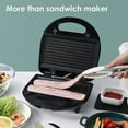 thumbnail image 4 of Maquina para hacer pan Irfora Máquina de desayuno estándar de EE. UU., 110V, sándwich de acero inoxidable para el hogar, calentador de gofres multifuncional, sartén eléctrica para hornear, m Irfora Maquina para hacer pan, 4 of 5