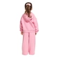 thumbnail image 6 of Wonder Nation Toddler Girls Full Zip Athletic Hoodie with Side Stripe and Bow, Sizes 12M-5T, 6 of 8