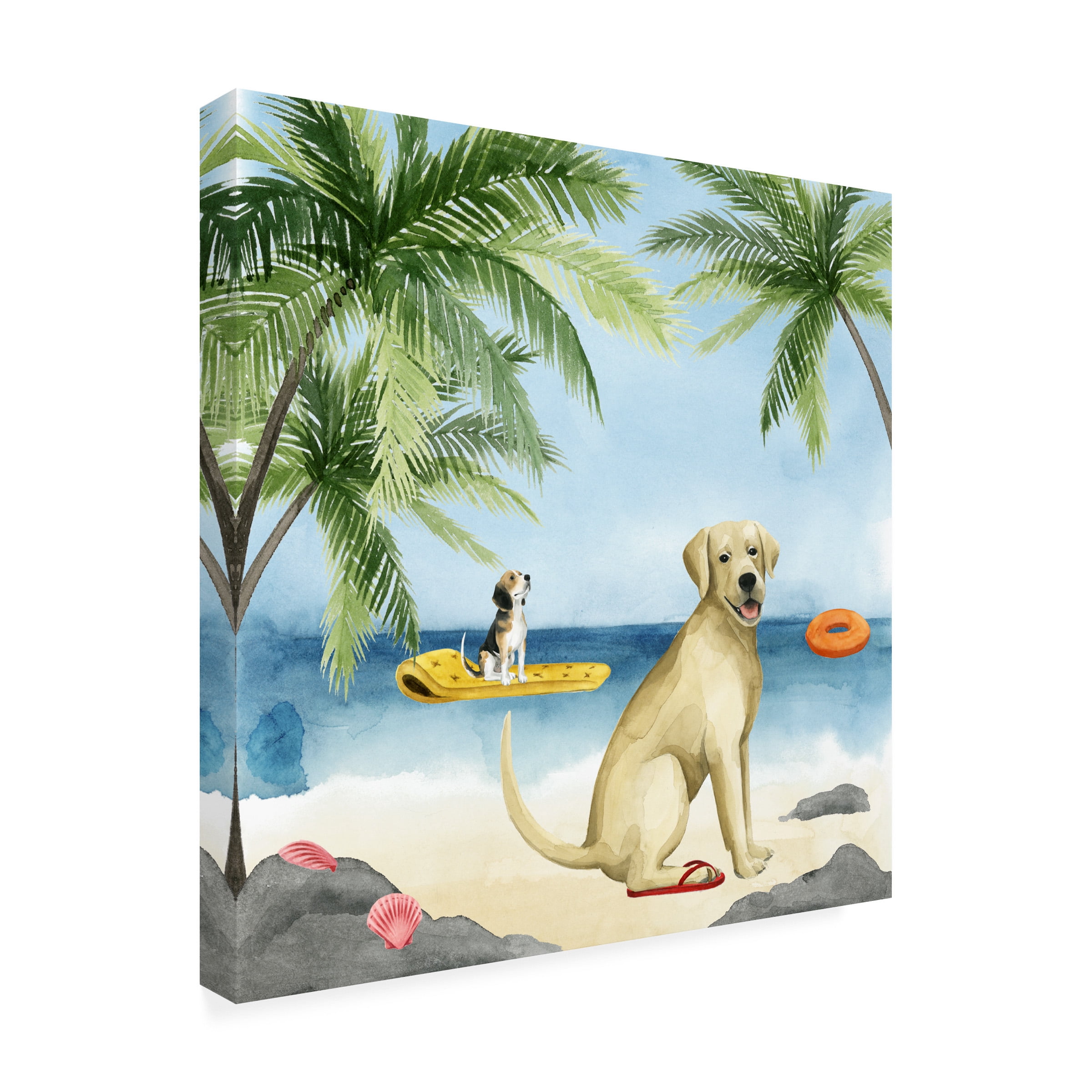 Grace Popp 'Dogs on Deck II' Canvas Art