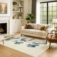 thumbnail image 7 of Addison Rugs Mayfield Premium Machine Washable Transitional Holiday Snowman Ivory Rectangle Rug, 5' x 7'6", 7 of 7