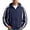 Dark Blue, variant on Mens Zip Up Jacket Hiking Coat Streetwear Aesthetic Hooded Workout Lightweight Breathable Fall Sweatshirt with Pocket Turquoise S