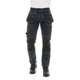 thumbnail image 2 of Skylinewears Mens Construction Pants Utility Tool Pockets Carpenter Cordura Knee Reinforced Work Wear Safety Trousers B2 Navy W34-L32, 2 of 5